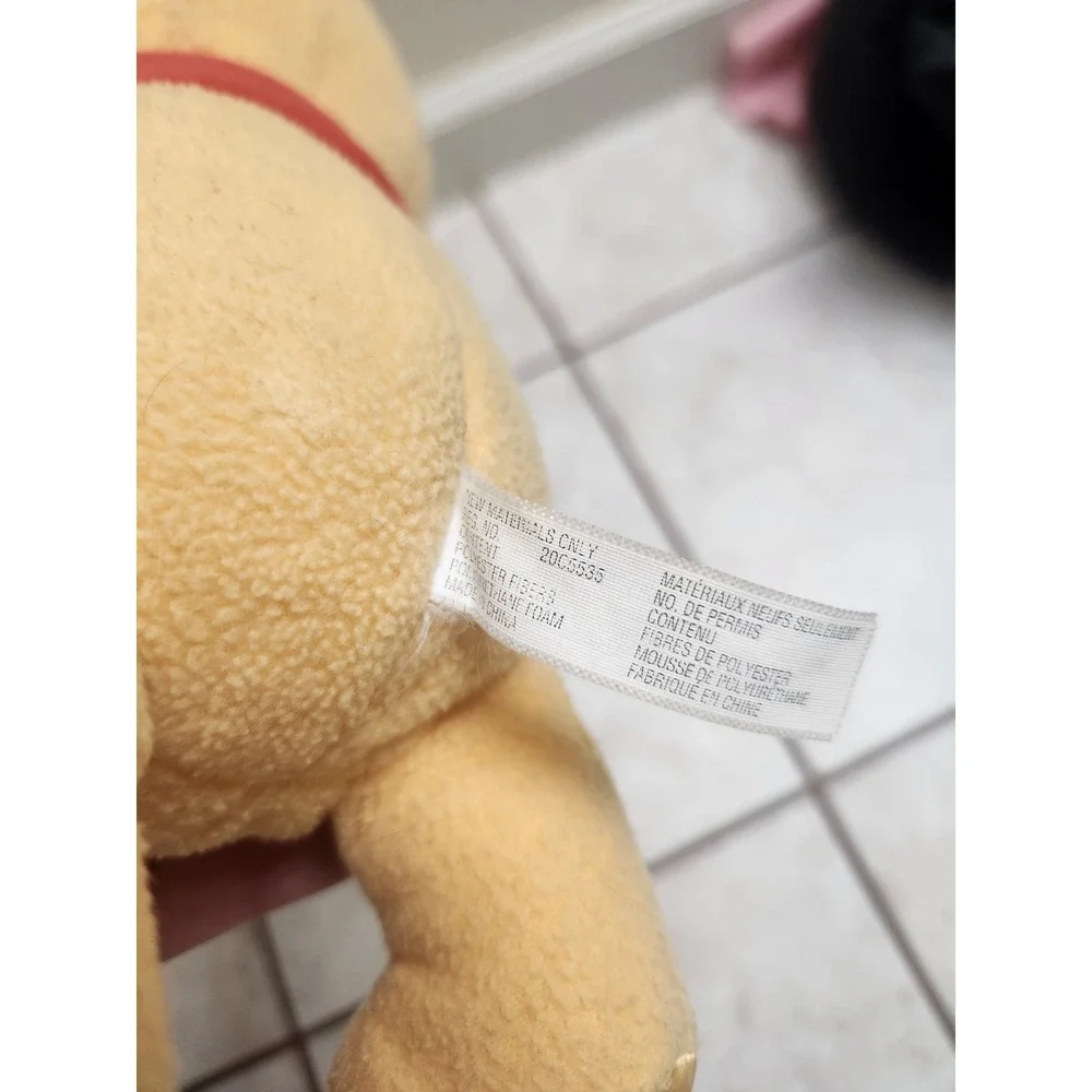 vintage Disney Winnie the Pooh Plush with‎ Blue Bear and Purple Security Blanket